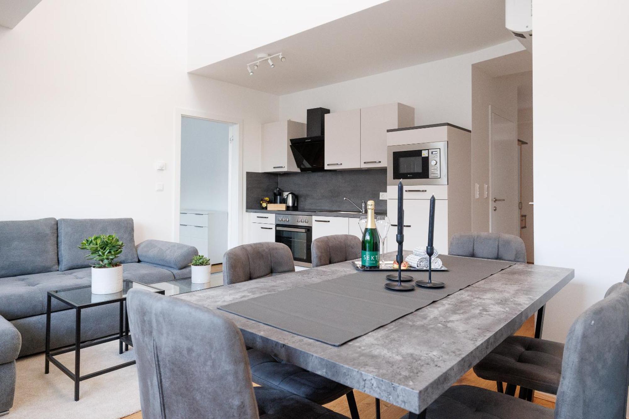 Symphony Apartments 41 - Modern Loft With Terrace And Grill In Central Location Viena Exterior foto