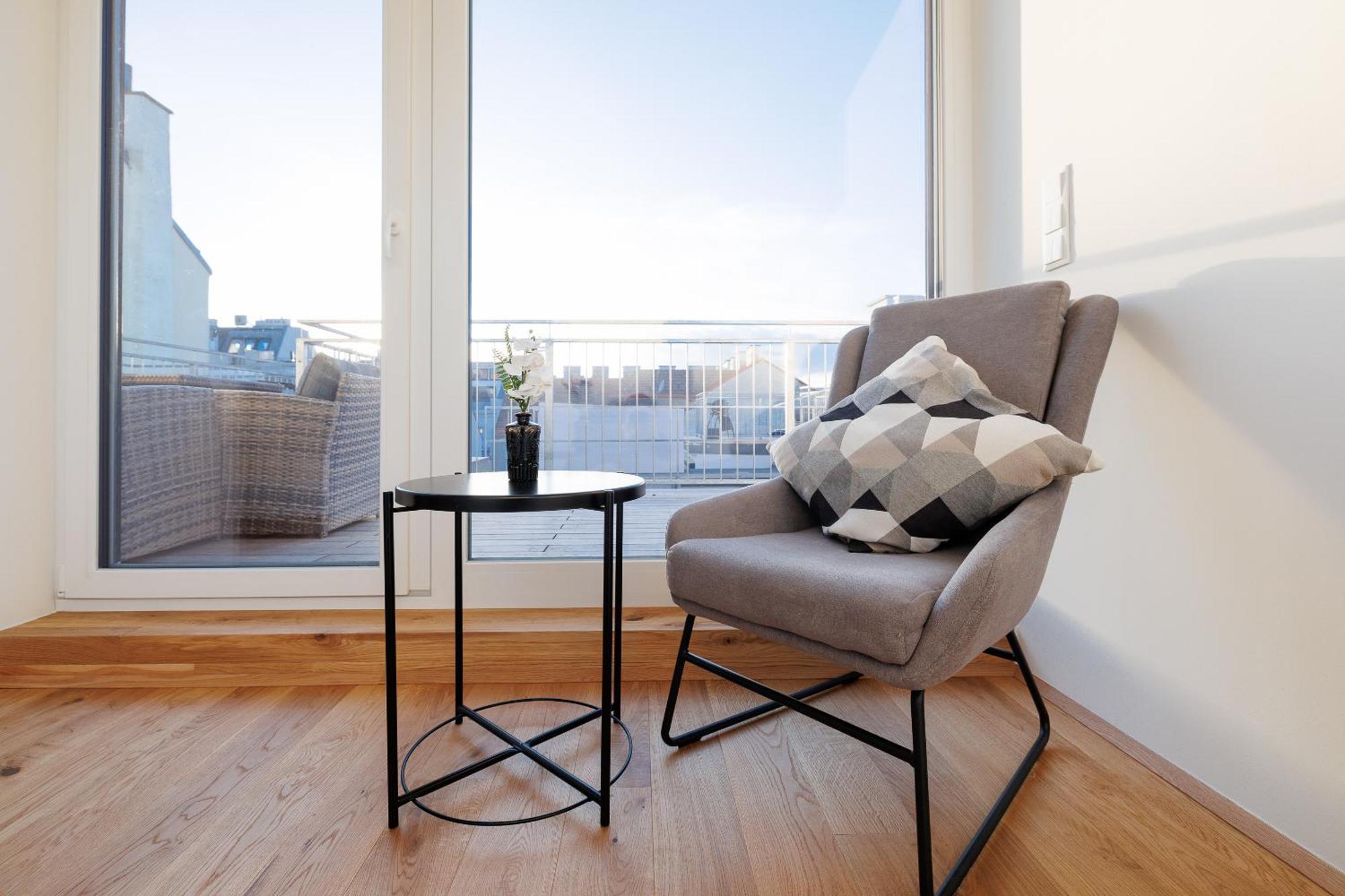 Symphony Apartments 41 - Modern Loft With Terrace And Grill In Central Location Viena Exterior foto
