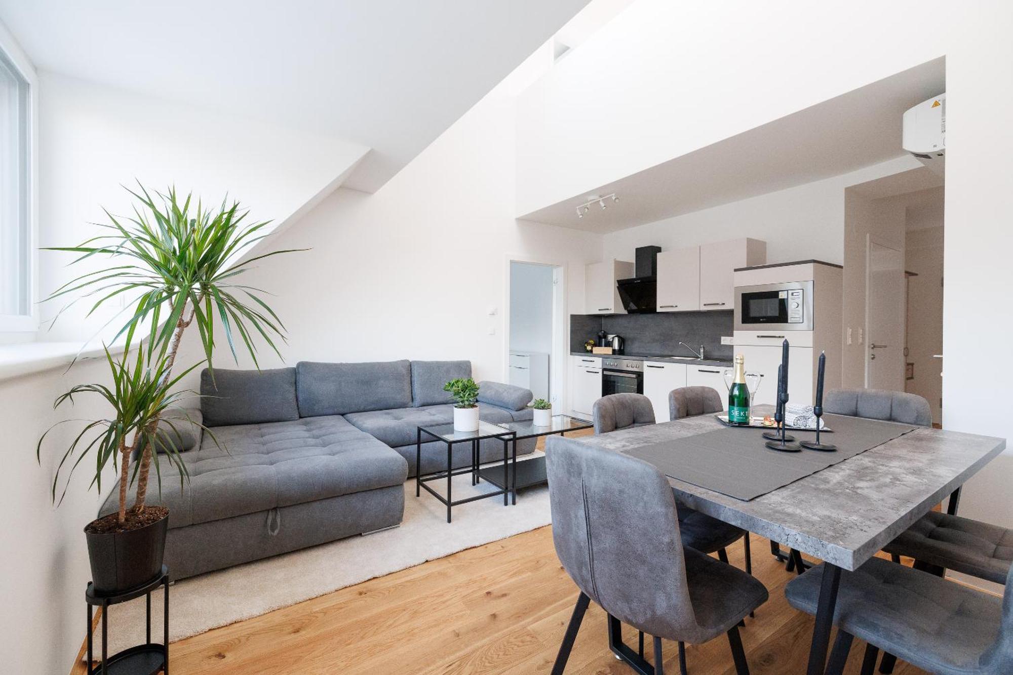 Symphony Apartments 41 - Modern Loft With Terrace And Grill In Central Location Viena Exterior foto